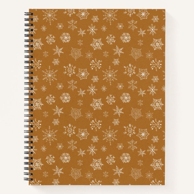 vintage christmas snowflakes notebook (Front)