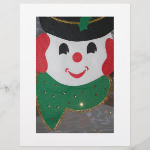 Vintage Christmas Snowman Flyer