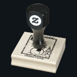 Vintage Christmas Stamp Snowman. Editable<br><div class="desc">Charming Vintage Christmas Stamp featuring a snowman. The two text boxes are editable or clear if you want to leave blank.</div>