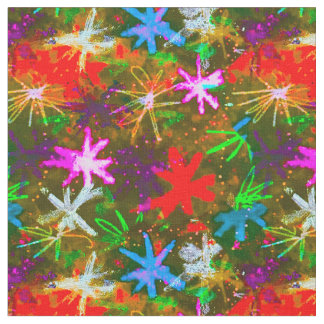 Vintage Christmas Stars Fabric