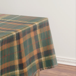 Vintage Christmas Tartan Plaid Tablecloth