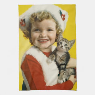 Vintage : Christmas - Tea Towel