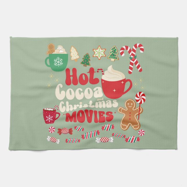 Vintage Christmas Tea Towel (Horizontal)