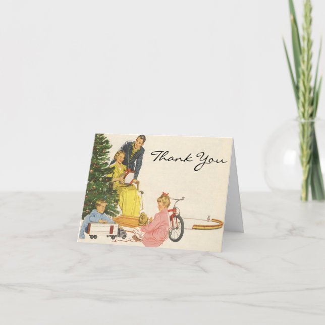 Vintage Christmas Thank You (Front)
