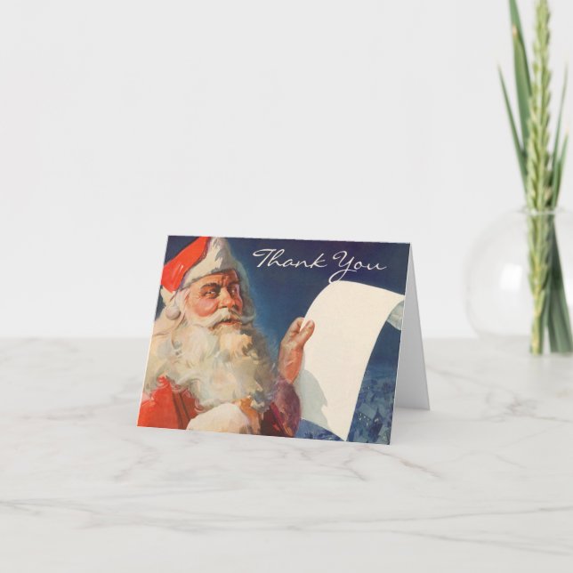 Vintage Christmas Thank You (Front)