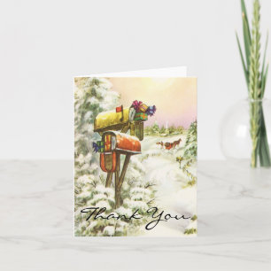 Vintage Christmas Thank You