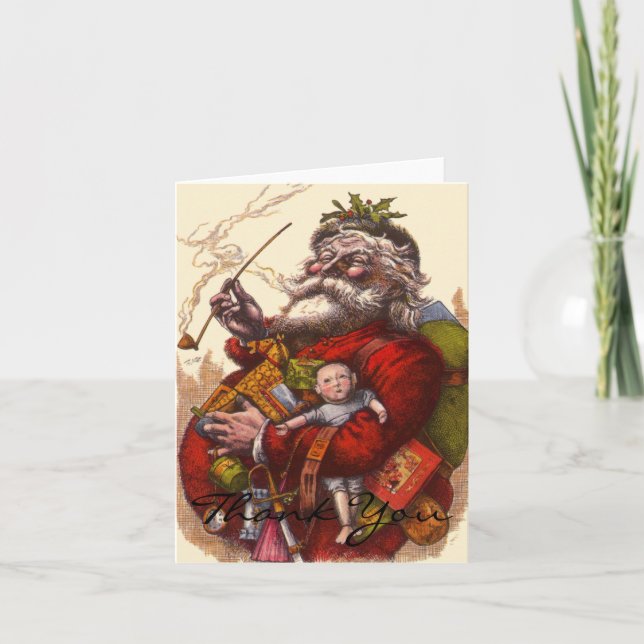 Vintage Christmas Thank You (Front)