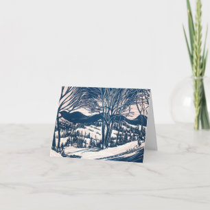 Vintage Christmas Thank You Card