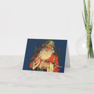 Vintage Christmas Thank You Card