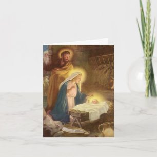 Vintage Christmas Thank You Card