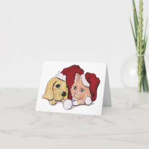 Vintage Christmas Thank You Card