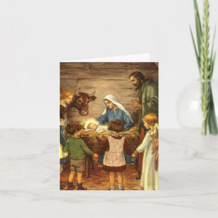 Vintage Christmas Thank You Card