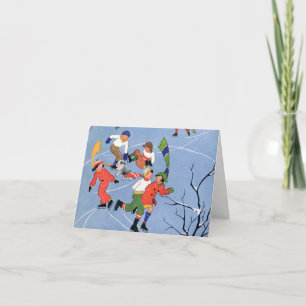 Vintage Christmas Thank You Card
