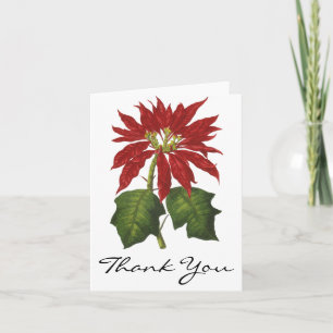 Vintage Christmas Thank You Holiday Card