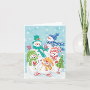 Vintage Christmas Thank You Holiday Card