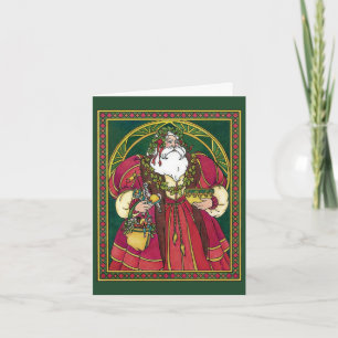 Vintage Christmas Thank You Holiday Card