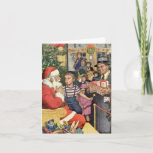 Vintage Christmas Thank You Holiday Card