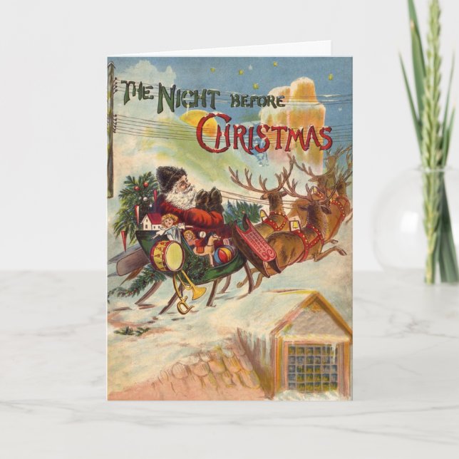 Vintage Christmas, The Night Before Christmas Card (Front)