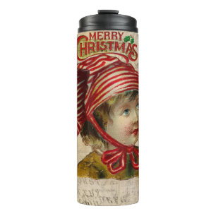 Vintage Christmas Thermal Tumbler
