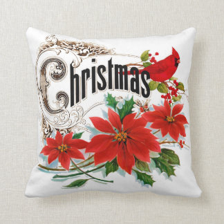 Vintage Christmas throw pillow