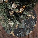 "Vintage Christmas Tiger with Christmas Tree Black Brushed Polyester Tree Skirt<br><div class="desc">Elevate your holiday decor with the Vintage Christmas Tiger with Christmas Tree Black Tree Skirt. This stunning tree skirt showcases a vintage-inspired tiger alongside a festive Christmas tree on a sleek black backdrop, adding a touch of elegance and whimsy to your holiday celebrations. Perfect for complementing modern or classic decor...</div>