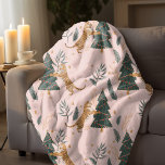 "Vintage Christmas Tiger with Christmas Tree Pink  Sherpa Blanket<br><div class="desc">Wrap yourself in the charm of the holidays with this Vintage Christmas Tiger with Christmas Tree Pink Blanket. Featuring a whimsical vintage-style tiger surrounded by festive holiday decor on a soft pink background, this blanket adds a cosy and playful touch to your seasonal celebrations. Perfect for snuggling by the fire...</div>