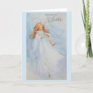 Vintage Christmas - To a Very Nice Sister, Holiday Card