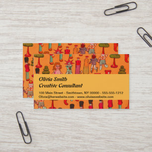 Vintage Christmas Toy Parade 1907 Puck Magazine Business Card