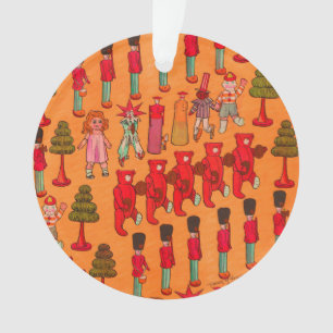 Vintage Christmas Toy Parade 1907 Puck Magazine Ornament