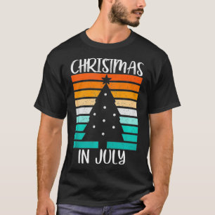 Vintage Christmas Tree Christmas in July T-Shirt