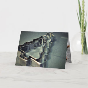 Vintage Christmas Tree Cookie Cutters Holiday card