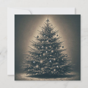 Vintage Christmas Tree Holiday Card