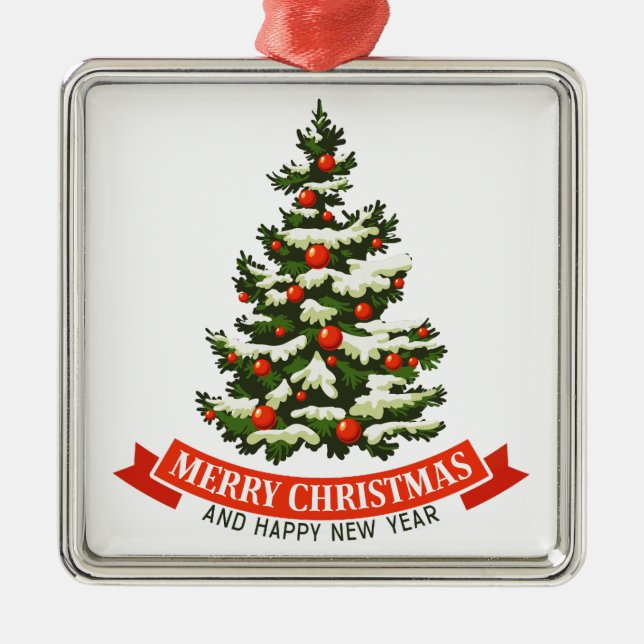 Vintage Christmas Tree Ornament (Front)
