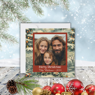 Vintage Christmas Tree Photo Christmas Postcard