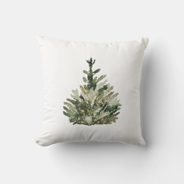 Vintage Christmas Tree Pillow (Front)