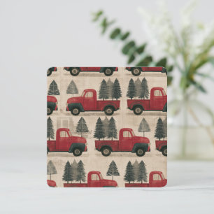 Vintage Christmas Tree Truck