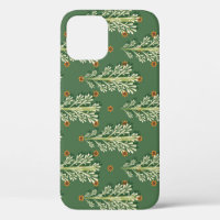 Vintage Christmas Trees Illustration Pattern