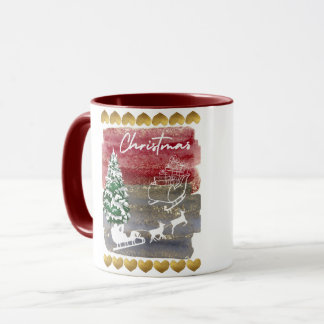Vintage Christmas trees Mug