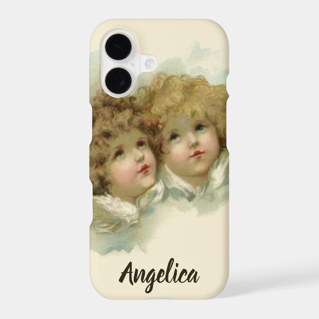 Vintage Christmas, Victorian Angels in the Clouds (Back)