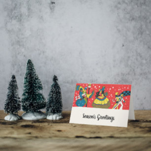 Vintage Christmas, Victorian Family Card