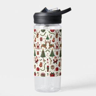 Vintage Christmas Water Bottle