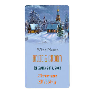 Vintage Christmas wedding wine