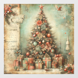 Vintage Christmas Window Cling
