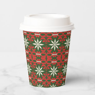 Vintage Christmas/winter patterned Paper Cups