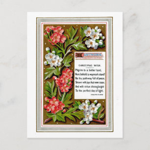 Vintage Christmas Wish Holiday Postcard