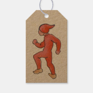 Vintage Christmas with Elf - Tomte Gift Tags