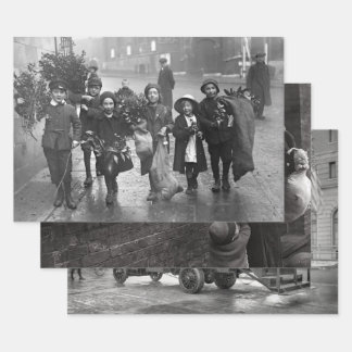 Vintage Christmas Wrapping Paper 1910s & 1920s