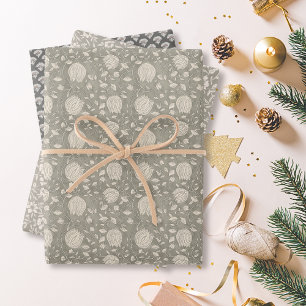 Vintage Christmas  Wrapping Paper Sheet