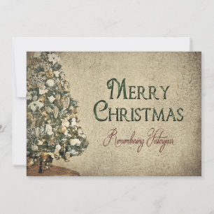 Vintage Christmas - Yesteryear - Texture Holiday Card