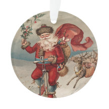 Vintage Christmas Yule Holiday Acrylic